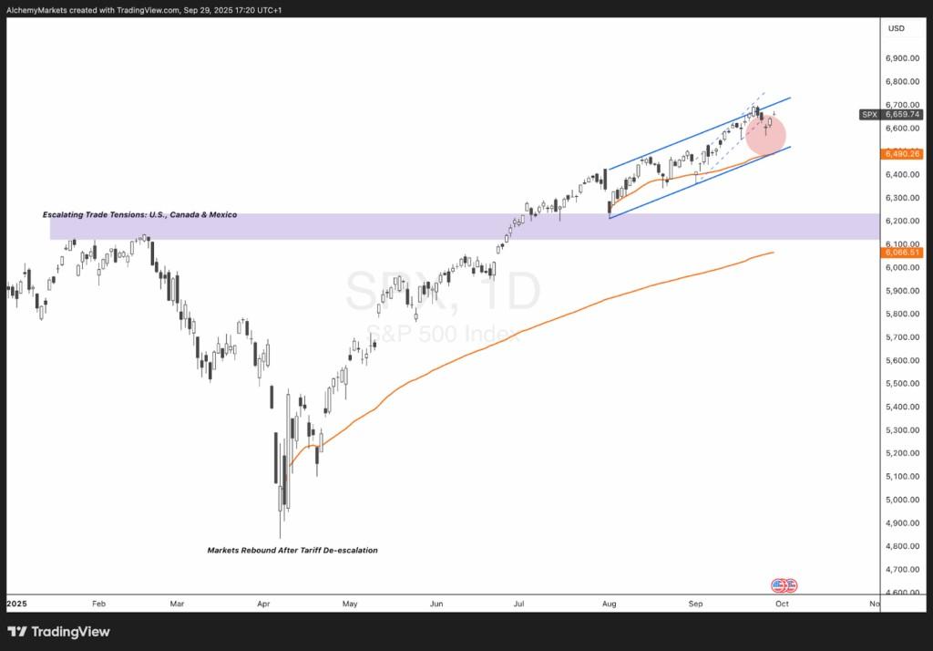 نمودار چشم انداز بورس جهانی 2025