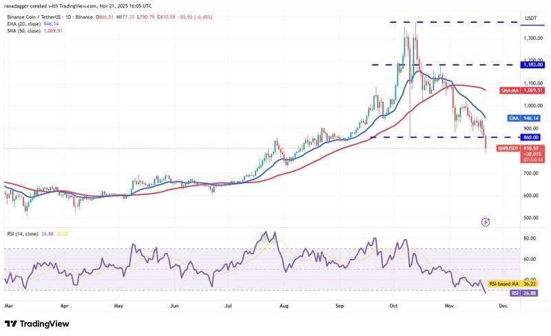نمودار روزانه BNB/USDT - پیش بینی قیمت رمزارزها