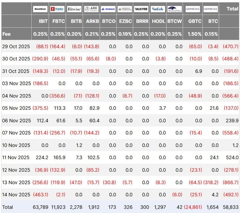جریان های ورودی و خروجی ETF بیت کوین، ریزش بیت کوین و هشدار خرسی