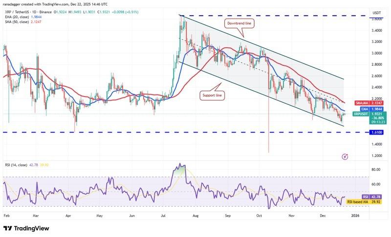 پیش بینی قیمت رمزارزها: نمودار روزانه XRP