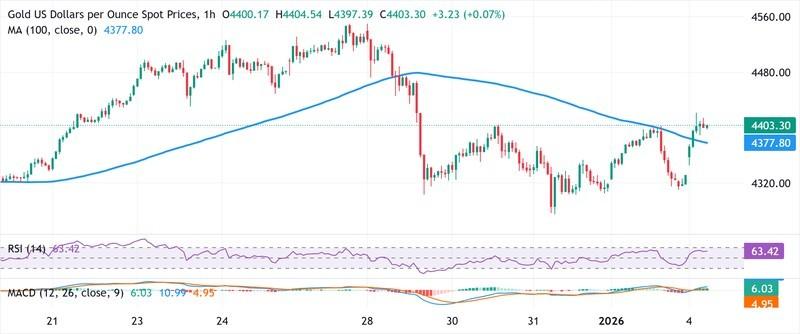 تحلیل نمودار XAU/USD و دلایل افزایش طلا